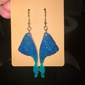 Hand made butterfly wing earrings